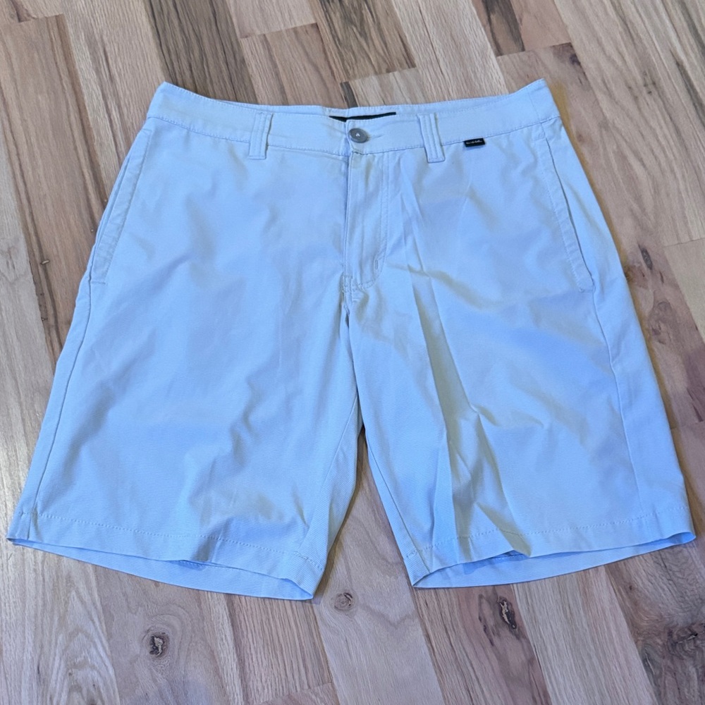 Travis Mathew Sky Blue Flat Front Shorts